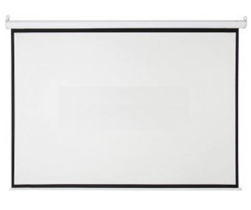 Manual Screen (79"x79")200x200cm, White Matt 3D Support with 4cm Black boarders