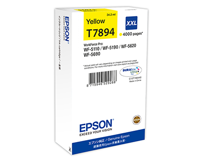 WF-5xxx Series Ink Cartridge XXL Yellow WF-5xxx Series Ink Cartridge XXL Yellow