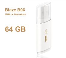 Silicon Power Blaze B06 Flash Drive 64GB White