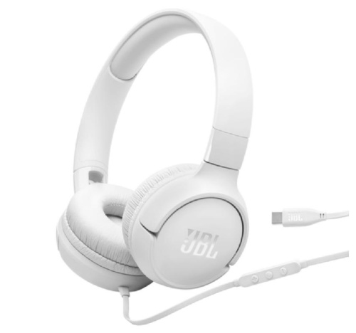 JBL Tune 520C USB-C wired White
