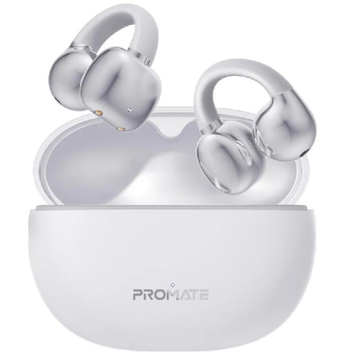 Promate AudioFit Open Ear Clip On TWS Earbuds AirClip.White Promate AudioFit Open Ear Clip On TWS Earbuds AirClip.White