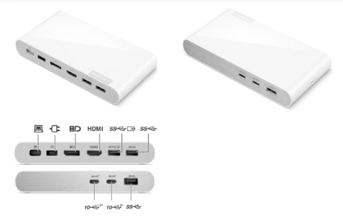 Lenovo 500 USB-C Universal Dock White
