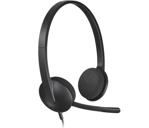 LOGITECH Corded USB Headset H340  - BLACK