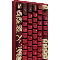 Keyboard wireless Lunacy Longwei + Mousepad  Red