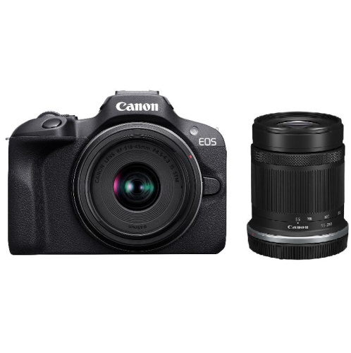 Canon DSLR EOS R100+RFS18-45S+RFS55-210S SEE