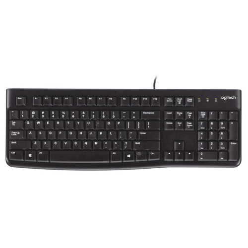 LOGITECH Corded Keyboard K120  - Russian layout - BLACK