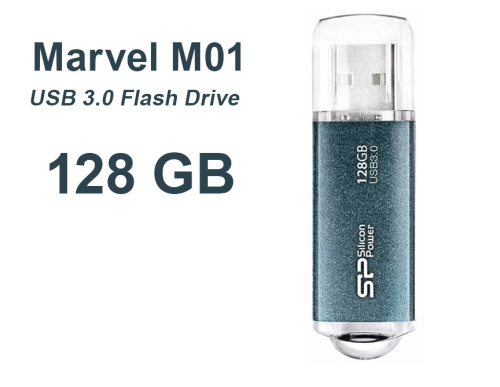 Silicon Power Marvel M01 Flash Drive 128GB Blue