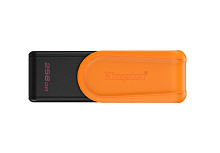 256GB Portable USB 3.2 Gen 1 DataTraveler Exodia S (Black/Orange)
