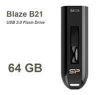 Silicon Power Blaze B21 Flash Drive 64GB Black Silicon Power Blaze B21 Flash Drive 64GB Black