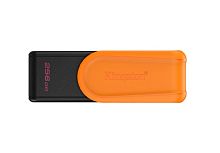 256GB Portable USB 3.2 Gen 1 DataTraveler Exodia S (Black/Orange)