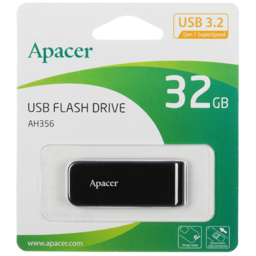 Flash Drive AH356 / 32GB / USB 3.2 Gen 1 / Black / Flash Drive AH356 / 32GB / USB 3.2 Gen 1 / Black /