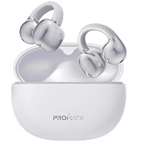 Promate AudioFit Open Ear Clip On TWS Earbuds AirClip.White