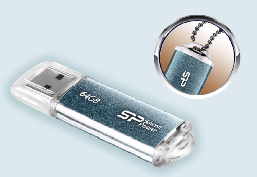 Silicon Power Marvel M01 Flash Drive 64GB Blue Silicon Power Marvel M01 Flash Drive 64GB Blue