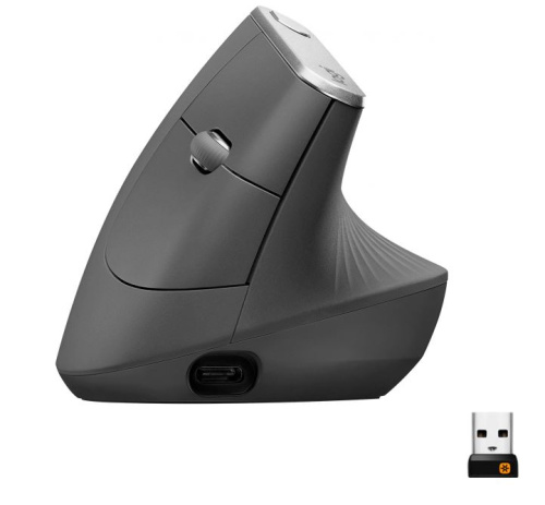 LOGITECH MX Vertical Advanced Ergonomic Mouse - GRAPHITE - 2.4GHZ/BT - EMEA LOGITECH MX Vertical Advanced Ergonomic Mouse - GRAPHITE - 2.4GHZ/BT - EMEA