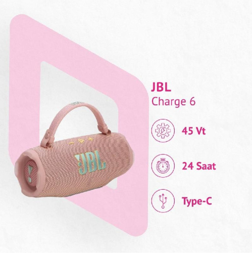 JBL CHARGE 6 Pink JBL CHARGE 6 Pink