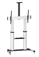 TV Floor Wheels Stand Screen Size 60" - 100" Carrying Weight 100Kg With Metal Shelf and Adjustable C