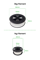 Porima PLA Filament WHITE 1.75mm 3kg