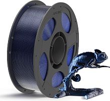 Anycubic PLA Silk Filament Dual Color BLACK-BLUE 1.75mm 1kg