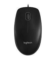 LOGITECH Corded  Mouse B100 - Business EMEA - BLACK