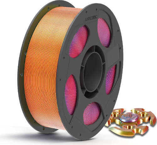 Anycubic PLA Silk Filament Tri Color RED-BLUE-YELLOW 1.75mm 1kg
