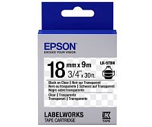 Epson Label Cartridge Transparent LK-5TBN Black/Transparent 18mm (9m)
