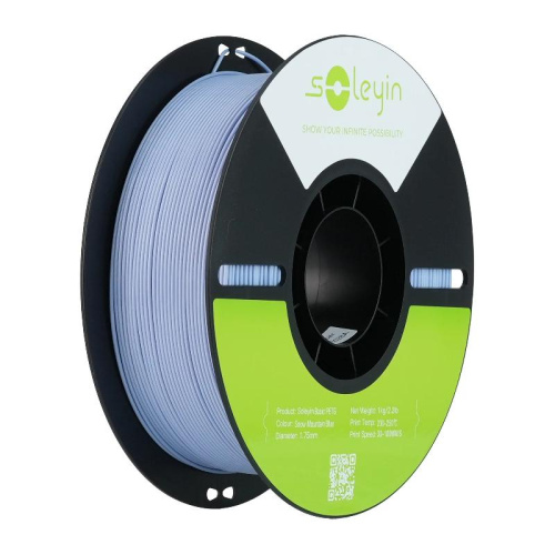 Soleyin Basic PETG Snow Mountain Blue 1.75mm 1kg Soleyin Basic PETG Snow Mountain Blue 1.75mm 1kg