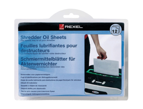 Rexel Shredder Oil Sheets, Pack of 12, A5 Size