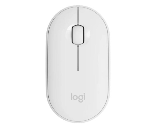 LOGITECH Pebble Mouse 2 M350s - TONAL WHITE - BT - DONGLELESS