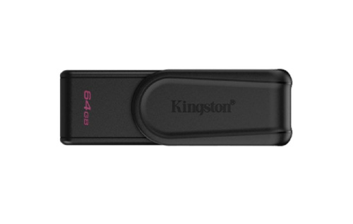 64GB Portable USB 3.2 Gen 1 DataTraveler Exodia S (Black/Black)