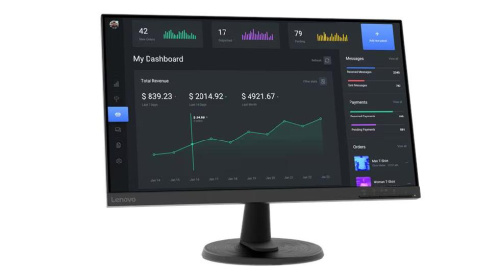 Monitor Lenovo C24-40/ 23.8" FHD VA/ 75Hz/ Ports: VGA,HDMI/ Raven Black/ 3YW