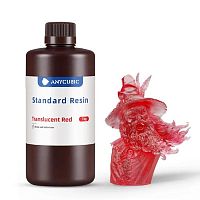 Anycubic Standart Resin TRANSLUCENT RED 1L