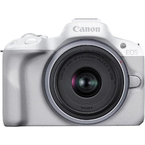 Canon EOS R50 WH + Lens RFS18-45 S