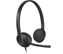 LOGITECH Corded USB Headset H340  - BLACK