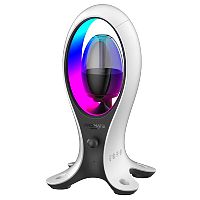Promate Dynamic High Fidelity Dual Mode RGB Speaker. Alpha-X. 4in1 (Headphone Stand)