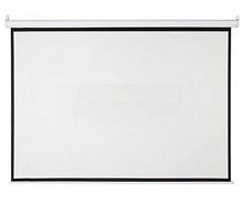 Manual Screen (79"x79")200x200cm, White Matt 3D Support with 4cm Black boarders