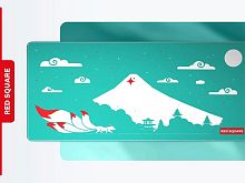 Mouse pad polyester Red Square Kitsune White XXL (RSQ-40063)