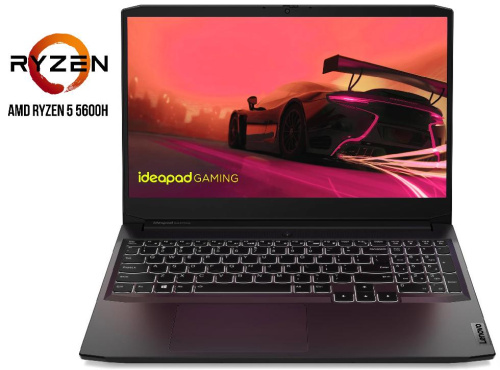 Laptop Lenovo IdeaPad Gaming 3 15ACH6/ 15.6" FHD IPS/ AMD Ryzen 5 5600H/ 8GB/ 512GB SSD/ NV RTX 3050