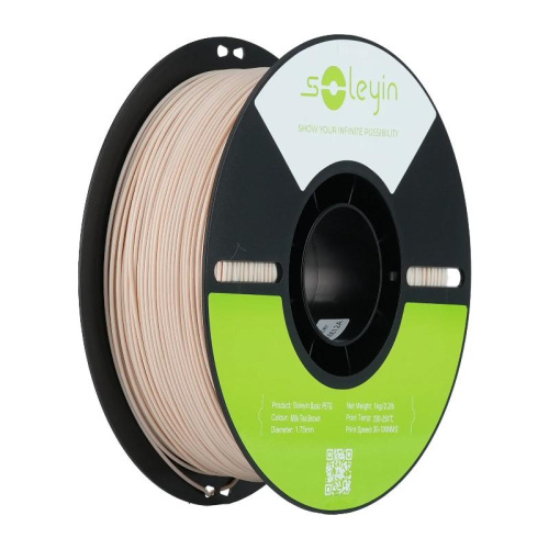 Soleyin Basic PETG Milk Tea Brown 1.75mm 1kg Soleyin Basic PETG Milk Tea Brown 1.75mm 1kg