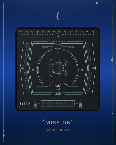 Mouse pad polyester Lunacy SD Mission L 500х500х4мм (SDMSL)