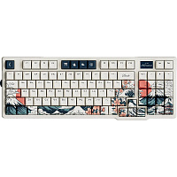 Keyboard wireless Lunacy Kanagawa + Mousepad Beige