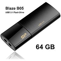 Silicon Power Blaze B05 Flash Drive 64GB Black
