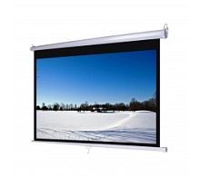 Electrical Screen (96"x96")240x240cm, (Tubular Motor) White Matt 3D Support With Switch / Remote Con