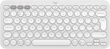 LOGITECH Pebble Keys 2 K380s - TONAL WHITE - US INT'L - BT - INTNL-973 - UNIVERSAL