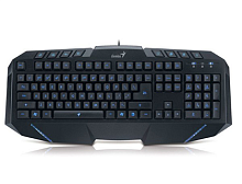 KB-G265, USB, 2x USB ports, Blue backligt, for on-line game, 8 extra keys, RU